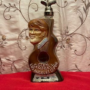 Glen Campbell Jim Beam ( Empty) Whiskey Decanter. 1977. Los Angeles CA